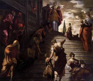 The Presentation of the Virgin by Tintoretto Oil Painting