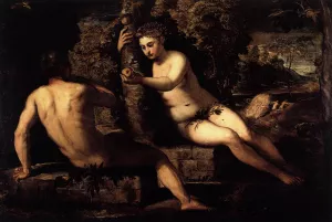 The Temptation of Adam by Tintoretto - Oil Painting Reproduction