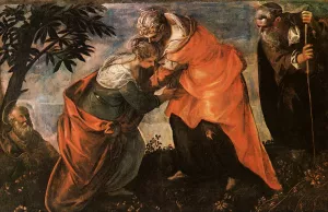 Visitation by Tintoretto - Oil Painting Reproduction