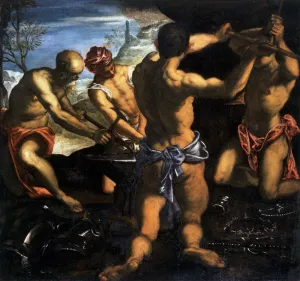 Vulcan's Forge by Tintoretto Oil Painting