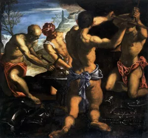 Vulcan's Forge Oil painting by Tintoretto