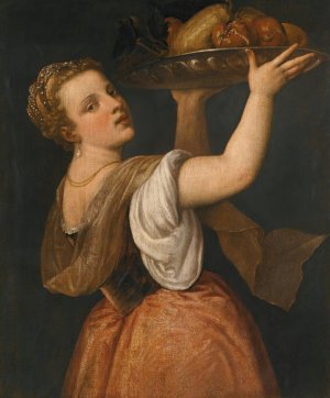 Pomona by Titian (Follower) Oil Painting