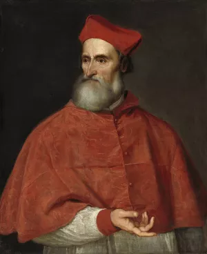 Cardinal Pietro Bembo Oil painting by Titian