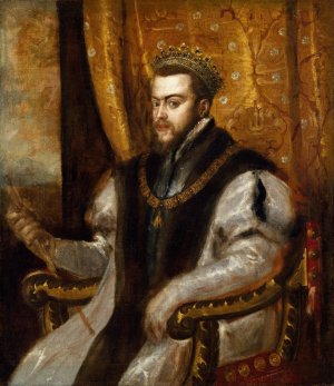 King Philip II of Spain by Titian Oil Painting