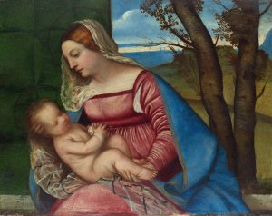 Madonna and Child by Titian Oil Painting