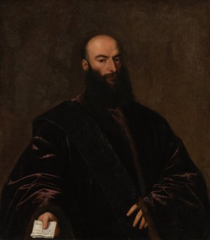 Portrait of Giacomo di Andrea Dolfin by Titian Oil Painting