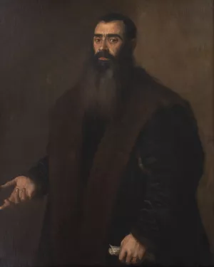 Portrait of the Nuremburg Merchant and Collector Willibald Imhoff the Elder by Titian Oil Painting