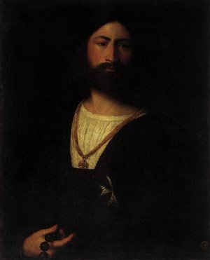 A Knight of Malta Oil painting by Titian Ramsey Peale II