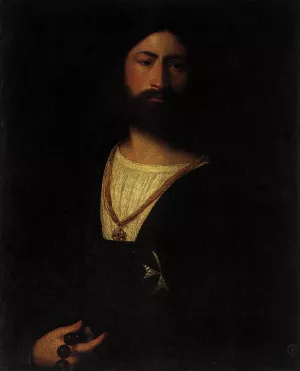 A Knight of Malta Oil painting by Titian Ramsey Peale II