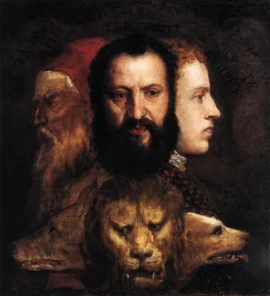 Allegory of Time Governed by Prudence painting by Titian Ramsey Peale II