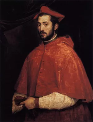 Cardinal Alessandro Farnese painting by Titian Ramsey Peale II