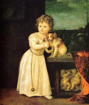Clarice Strozzi painting by Titian Ramsey Peale II