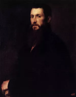 Daniele Barbaro by Titian Ramsey Peale II Oil Painting