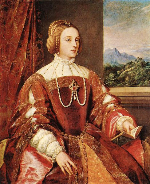 Main Product Photo of Empress Isabel of Portugal Painting by Titian Ramsey Peale II