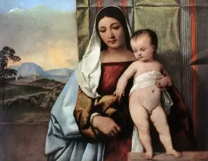 Gipsy Madonna by Titian Ramsey Peale II - Oil Painting Reproduction