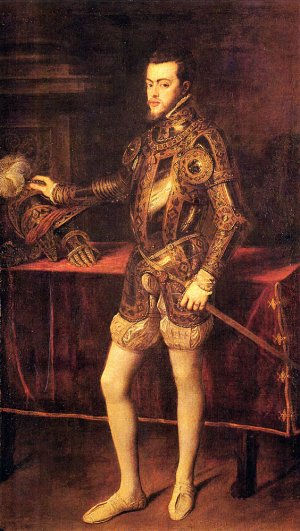 Philipp II, as Prince by Titian Ramsey Peale II Oil Painting