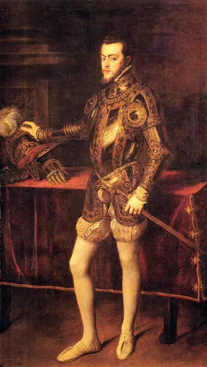 Philipp II, as Prince by Titian Ramsey Peale II Oil Painting