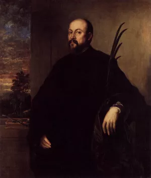 Portrait of a Man with a Palm Oil painting by Titian Ramsey Peale II