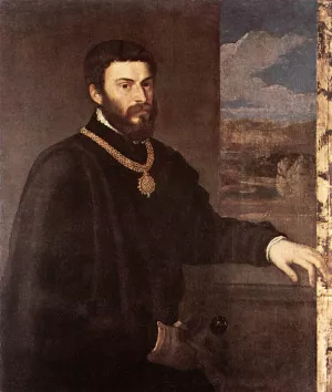 Portrait of Count Antonio Porcia by Titian Ramsey Peale II Oil Painting