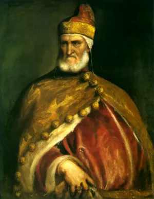 Portrait of Doge Andrea Gritti by Titian Ramsey Peale II Oil Painting