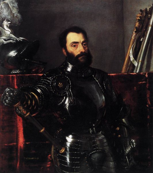 Main Product Photo of Portrait of Francesco Maria della Rovere, Duke of Urbino Painting by Titian Ramsey Peale II