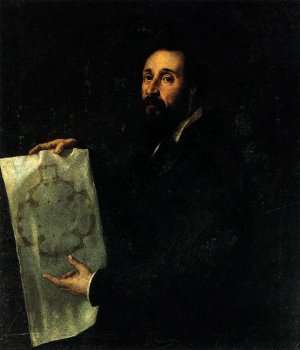 Portrait of Giulio Romano Oil painting by Titian Ramsey Peale II