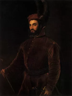 Portrait of Ippolito dei Medici by Titian Ramsey Peale II Oil Painting
