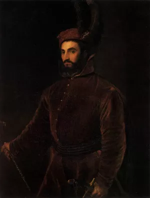 Portrait of Ippolito dei Medici Oil painting by Titian Ramsey Peale II
