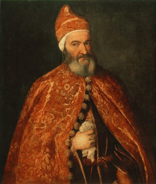 Main Product Photo of Portrait of Marcantonio Trevisani Painting by Titian Ramsey Peale II