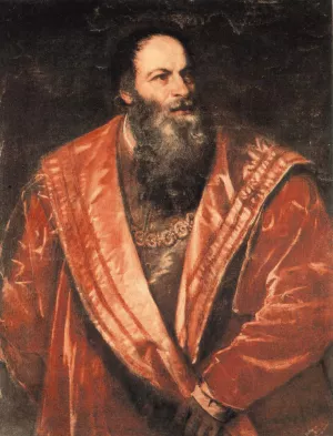 Portrait of Pietro Aretino Oil painting by Titian Ramsey Peale II