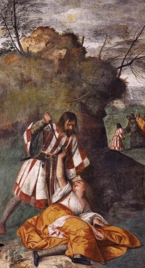 The Miracle of the Jealous Husband Oil painting by Titian Ramsey Peale II