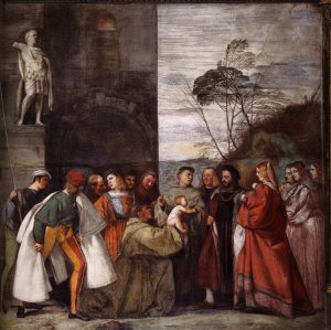 The Miracle of the Newborn Child Oil painting by Titian Ramsey Peale II