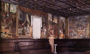View of the Sala Capitolare Oil painting by Titian Ramsey Peale II