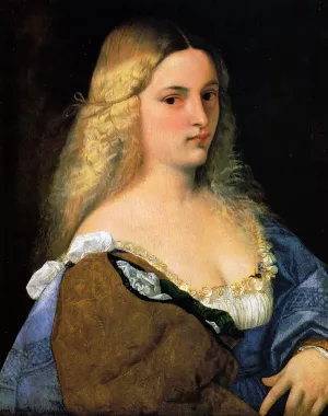 Violante also known as La Bella Gatta by Titian Ramsey Peale II Oil Painting