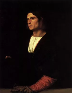 Young Man with Cap and Gloves by Titian Ramsey Peale II Oil Painting