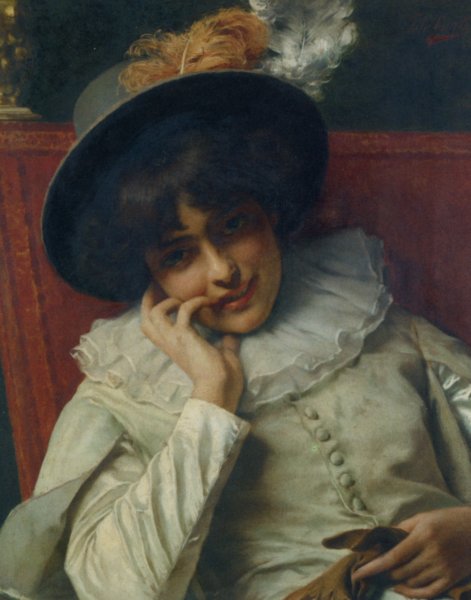 Main Product Photo of A Pleasant Reflection Painting by Tito Conti