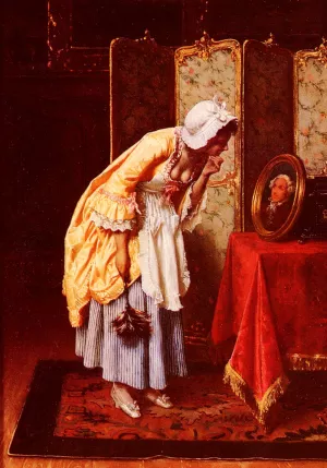 The Secret Admirer by Tito Conti - Oil Painting Reproduction