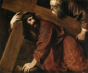 Christ Carrying the Cross Oil painting by Tiziano Vecellio