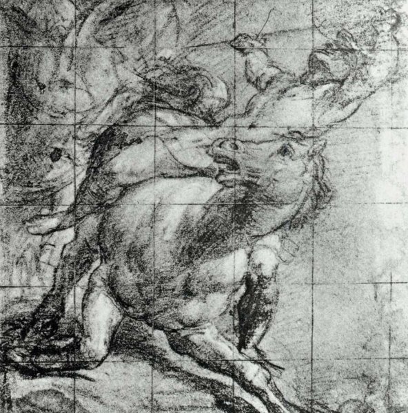Main Product Photo of Horse and Rider Painting by Tiziano Vecellio