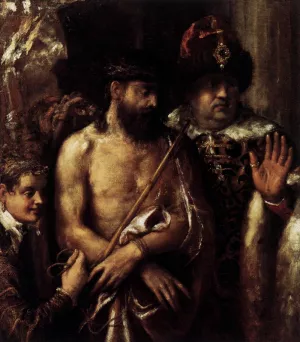 Mocking of Christ by Tiziano Vecellio Oil Painting
