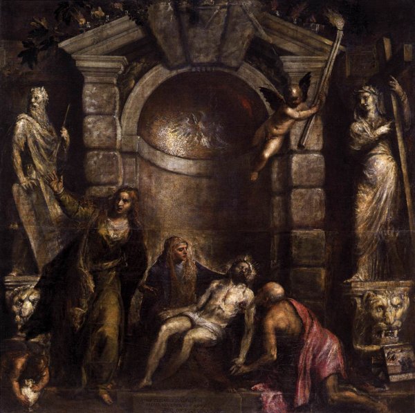 Main Product Photo of Pieta Painting by Tiziano Vecellio