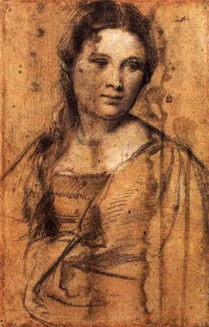 Portrait of a Young Woman by Tiziano Vecellio Oil Painting