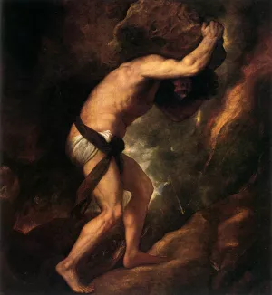 Sisyphus by Tiziano Vecellio Oil Painting