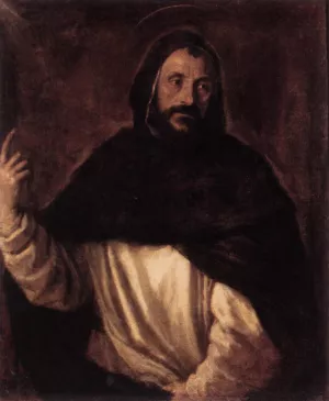 St Dominic by Tiziano Vecellio Oil Painting