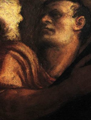 St Luke Oil painting by Tiziano Vecellio