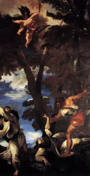 The Death of St Peter Martyr painting by Tiziano Vecellio