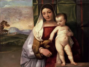 The Gipsy Madonna by Tiziano Vecellio - Oil Painting Reproduction