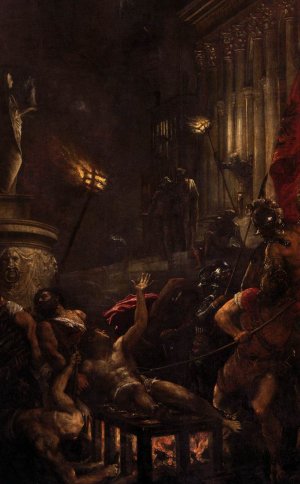 The Martyrdom of St Lawrence Oil painting by Tiziano Vecellio