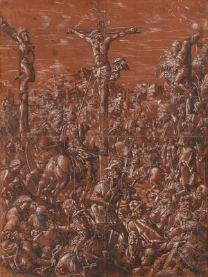 Golgatha Oil painting by Tobias Stimmer