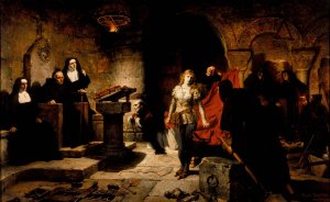 The Trial of Constance de Beverly by Toby Edward Rosenthal Oil Painting